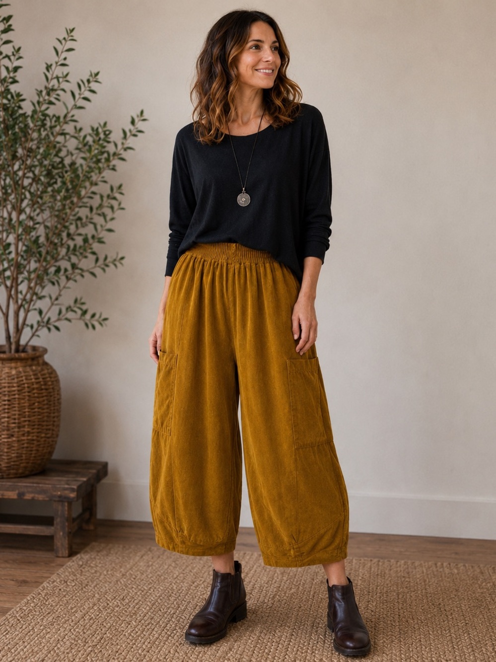 Bryn Walker Corduroy Barrel Leg Pants XS/S